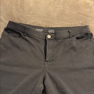 Croft & Barrow Straight Leg Pants - Black